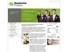 Tablet Screenshot of encompass.residentialfinance.com
